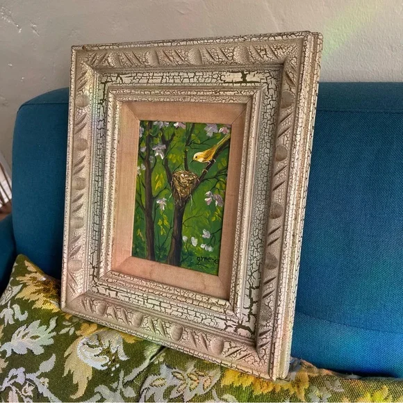 Vintage framed original oil painting